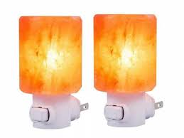 Natural Himalayan Salt Lamp Night Light 2 Pack Set Only 12 99 Wral Com