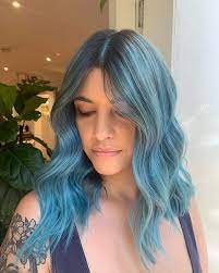 Blue Hair Light Blue Hair Hair Bright Blue Hair
