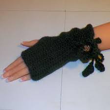 Check spelling or type a new query. Black Fingerless Gloves Gothic Winter Irish Rose Flower Steampunk Texting Crochet Victorian Mittens Wild Irish Rose Crochet