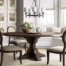 The metal base is a dark black iron finish and the top of the table is a unique storm gray finish. Farmhouse Rustic 8 Seat Dining Tables Birch Lane