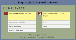 The nfl sure is fun to watch, but there are many aspects of the game that can be tricky. Trivia Quiz Nfl Players