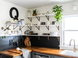 Kitchen Shelves Instead Of Upper Cabinets Google Search Diy Kitchen Renovation Diy Kitchen Shelves Shelves