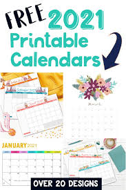 You may download these free printable 2021 calendars in pdf format. Free Printable 2021 Calendars Crafting In The Rain