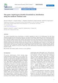 Pdf The Genus Amphistegina Benthic Foraminifera Distribution Along The Southern Tunisian Coast