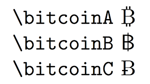 Also share the work on your socail. Bitcoin Symbol In Latex Tex Latex Stack Exchange