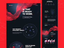 Endjinn Full Website By Kreativa One Pager Design Web Mockup Website