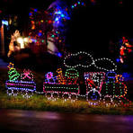 Christmas Lights Motif LED Rope Light Train Xmas Decor