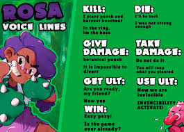 We'll likely do another video for leon, especially if he gets voice lines. Voice Lines Concept To The Rosa I Maked With My Friend Brawlstars
