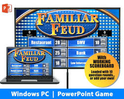 Look for family feud® live! Family Feud Instant Download Party Game Windows Template With Regard To Family Feud Powerpoint Template Free Do Make Your Own Game Party Games Family Feud Game
