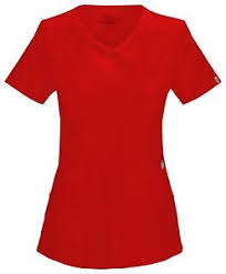 Details About Cherokee Scrubs 2625a Red Red Scrub Top Cherokee Free Shipping