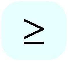 Math Symbols Those Most Valuable And Important Greater Than Or Equal Symbol