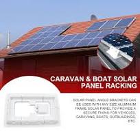Heavy Duty ABS Solar Mounting Brackets Black Roof RV Solar Panel Cable  Entry Junction Box