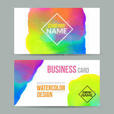 Bright business card psd template floral business cards and stationery psd pack Vector Business Cards Template With Watercolor Paint Abstract Background Business Card Mockup Stock Vector Illustration Of Creative Decorative 72707812