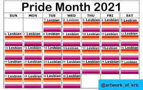 Lgbtq pride month 2021 dates and significance: The Emperor On Twitter Here S The Pride Month Calendar Https T Co Dgi5kbwbmy Twitter