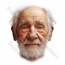 Nahaufnahmeporträt Eines älteren Mannes Mit Weißem Haar Und Bart