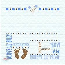 Birth Announcement Template Svg Birth Svg Baby Svg Announcement Svg Birth Facts Svg Birth Stats Oh Boy Svg Files Svg Dxf Eps Jpg Png Artofit