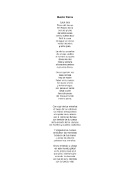 Poema a la madre tus ojos son como un lucero y tu sensibilidad es muy dulce como la miel de un panal, tu eres muy colorida y muy alegre como las flores de nuestro jardín. Apuntes Sobre El Poema Madre Tierra Docsity