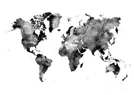 Map Black And White By Justyna Jaszke Jbjart World Map Wallpaper World Wallpaper Macbook Air Wallpaper