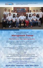 Join Management Trainee Program From Ids Medical Systems Indonesia For Bachelor Degree Httpbitly1hm9lyb Deadline 18 Jun Itbcc