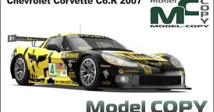 Chevrolet Corvette C6 R 2007 Modele 3d 3ds 3dm Dwg Igs Max Obj Stl Ipt Ma Chevrolet Corvette Chevrolet Corvette