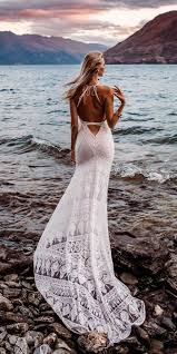 Leather druid's necklace and elven bracelet for women. 20 Dreamy Whimsical Boho Beach Wedding Dresses Jo Malin Bridal