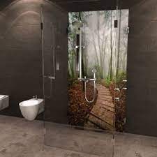 duschruckwand wald im nebel duschruckwand dusche badezimmerwand ideen