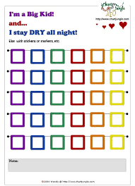Printable Stay Dry At Overnight Incentive Chart Chore