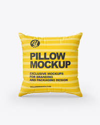 All from our global community of graphic designers. Square Pillow Mockup In Object Mockups On Yellow Images Object Mockups