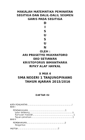 Cobalah kamu mengalikan sembarang angka dengan 9. Doc Makalah Matematika Peminatan Segitiga Dan Dalil Dalil Segmen Garis Pada Segitiga D I S U S U N Oleh Ari Prasetyo Mulyantoro Eko Setiawan Kristoforus Bimanthara Rifky Alaf Haykal X Mia