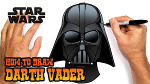 How To Draw Darth Vader Star Wars Easy Art Lesson Easy Art Lessons Vader Star Wars Darth Vader Face