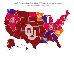 Located in lakewood, which is a city setting in colorado, the portions of college data include copyrighted material, which is reproduced on this website by permission of wintergreen orchard house, a division. Which College Football Playoff Team Are Fans Most Rooting For Here S What Twitter Says Los Angeles Times