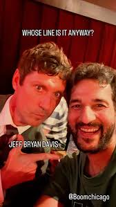 With the awesome @jeffbryandavis star of #whoselineisitanyway after an  amazing improv show spectacular @boomchicago