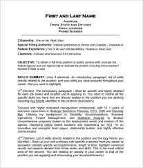 Federal Resume Template Ipasphoto