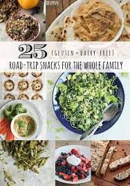 25 Gluten Dairy Free Road Trip Snacks For The Whole Family Road Trip Snacks Gluten Free Dairy Free Healthy Food Choices