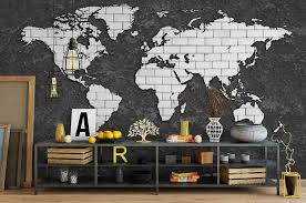 3d Duvar Posteri Dunya Haritasi Duvar Kagidi Duvar Duvar Kagidi Poster