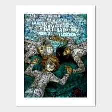 Self care is the burning heat when rage washes over you!! Emma X Ray X Norman The Promised Neverland The Promised Neverland Poster Und Kunst Teepublic De