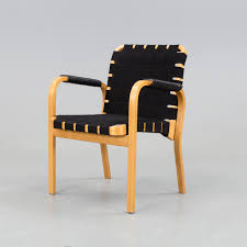 'model 45' chair designed by alvar aalto and produced by artek, finland. Alvar Aalto Easy Chair Artek Model 45 Bukowskis