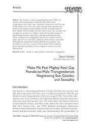 Stars In My Pocket Like Grains Of Sand Pdf Pdf Make Me Feel Mighty Real Gay Female To Male Transgenderists Negotiating Sex Gender And Sexuality