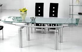 This oval dining room table comes in a grey finish that's a beautiful addition to any home that have a neutral foundation. Contemporary Glass Dining Room Table With Frosted Glass Brownsville Texas Ae106dt
