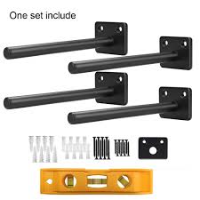 Maybe you would like to learn more about one of these? 4 8pcs Industrial Black Iron Pipe Bracket Wall Mounted Floating Shelf Holder New Home Garden Uniforce Furniture