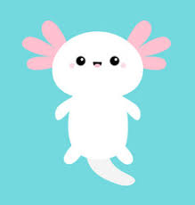 Intense colors, sharp lines, glossy finish. Kawaii Axolotl Vector Images 95