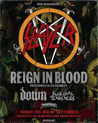 Pogoconcerts | La noticia es que SLAYER confirma dos fechas en EEUU .  Celebrando el Reing In Blood. Frescos que tendremos más adelante fechas  en... | Instagram