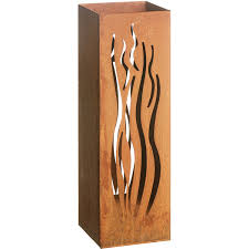 Gartenfreude Feuersaule Design Wellen Edelrost 16 X 16 X 50 Cm Kaufen Bei Obi