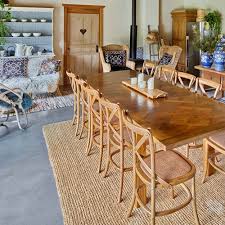 The round extension table has four leaves, two with attached apron and two without. Sydney Solid Timber Furniture Shop Homeware Store Shack
