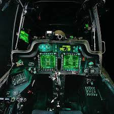 It is capable of destroying armor, personnel and materiel targets in obscured battlefield conditions. Apache Pilots Cockpit By Glyndavies02 Via Flickr Helicopter Cockpit Cockpit Flight Simulator Cockpit