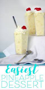 3 Ingredient Pineapple Dessert Comes Together With 3 Ingredients Recipe Desserts Pineapple Desserts Pineapple Dessert Recipes