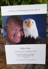 Yesterday we said goodbye to Eddie Hare, the founder of The Raptor Centre  (based at Hobbledown) who very sadly passed away at the end of March  following an aggressive form of cancer.