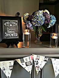 Black And White Bridal Shower Ideas Black White Purple Blue Bridal Wedding Shower Party Ideas Photo 8 Of 44 Purple Bridal Shower Blue Bridal Shower Halloween Bridal Showers