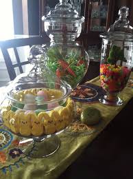 Our apothecary jars are both ornamental and completely functional and durable. My Easter Apothecary Jars Spring Easter Decor Apothecary Jars Easter Tablescapes