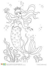 coloriage et illustration de la petite sirene princesse legende vivant au fond mer avec son pere le ro licorne petshop tortue mienne
